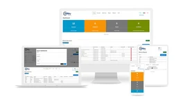 Dashboard professionale con tabella contenente l'anagrafica degli strumenti, gestione dei reparti aziendali e degli stabilimenti